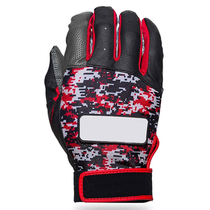 Nouveauté - Gants de frappeur de baseball/softball unisexes professionnels personnalisés OEM, en cuir, ambidextres, fermeture à boucle auto-agrippante - Product Image 6