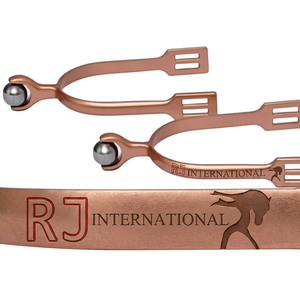 Nouveaux éperons anglais en aluminium couleur personnalisée 2026 pour équipement équestre style western, vente en gros d'éperons d'équitation - Product Image 5