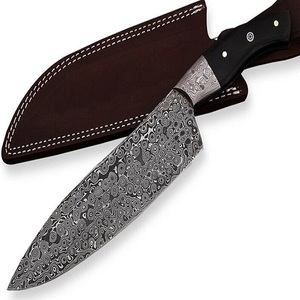 Couteau de Chef de Cuisine en Acier Damas Fait Main de Haute Qualité, Lame Droite Tranchante comme un Rasoir, Lame Utilitaire Robuste, Logo Personnalisable ODM OEM OBM - Product Image 6