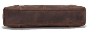 Pochette en cuir marron avec fermeture à pression et bandoulière, design décontracté, modèle A8 de Fazmax Corporation - Product Image 6