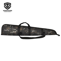 Étui pour fusil souple noir Multicam de 52 pouces, résistant à l'eau, fermeture éclair tactique, antivol, rembourré, mousse épaisse absorbant les chocs