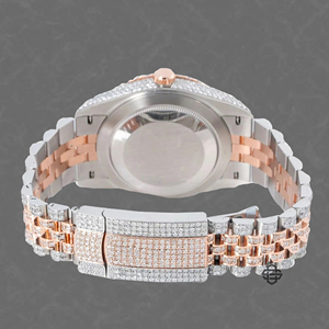 Superbe Montre Classique de Luxe pour Homme en Acier Inoxydable et Alliage, à Quartz, avec Moissanite Sertie, Cadran en Verre, Accessoire de Mode et d'Affaires Élégant - Product Image 4