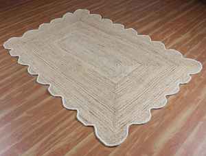 Tapis de sol en jute naturel sur mesure, grand format, minimaliste, pour chambre d'hôtes et couloir - Product Image 5