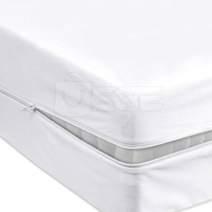 Breathable Terry Mattress Protector <b>Bed</b> Mat Knitted Eco-Friendly Luxury Polyester Deep Pocket Construction Soft Surface Reliable - Product Image 2