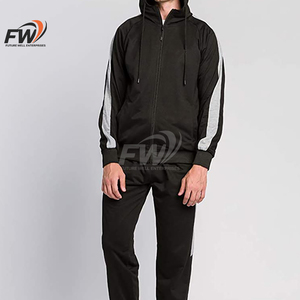 Custom Streetwear Baggy Sweatsuit Cotton <b>Plain</b> <b>Tracksuits</b> For Men Heavy Weight Sweatpants And Hoodie Set - Product Image 6