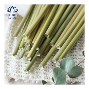 หลอดดูดน้ำไม้ไผ่ขัดเงา OP GRADE สำหรับดื่มเครื่องดื่มและใช้ในร้านอาหาร - Product Image 4