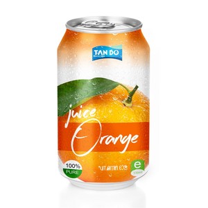 Bebida Tropi Juice 330ml Lata Corta de Aluminio 100% Puré de Frutas Saborizado Bajo en Grasa Esterilizado Recién Exprimido 5 Brix Naranja Guayaba Agua - Product Image 5