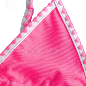 Ensemble de bikini tendance pour femmes, motif à carreaux, taille haute, deux pièces, imprimé vichy vintage, maillot de bain, vêtements de plage d'été - Product Image 5