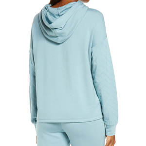 Sweat à capuche avec cordon de serrage, design simple, inspiré du sport, avec logo, coupe confortable et décontractée pour femmes, prix abordable - Product Image 2