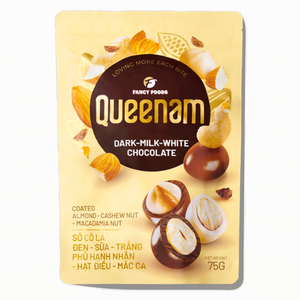 Chocolate Dragee al por Mayor, 75g, Mezcla de Frutos Secos Recubiertos de Chocolate: Almendras, Anacardos, Nueces de Macadamia, Dulces HALAL, Precio Especial - Product Image 1
