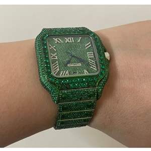 Reloj de Diamantes VVS de Alta Calidad, Nuevo, con Diamantes Cultivados en Laboratorio, Joyería de Moda, Reloj con Incrustaciones de Diamantes - Product Image 6