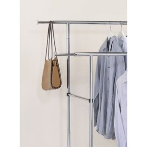 Appendiabiti Industriale Regolabile a Doppia Barra da 65 Pollici - Rastrelliere e Barre Appendiabiti Premium - Product Image 5