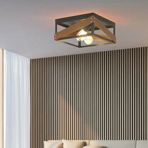 Lampada da Soffitto Geometrica Rustica Regolabile per Soggiorno, Illuminazione Moderna dallo Stile Unico - Product Image 1