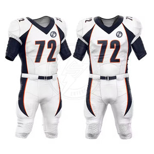 New Arrival Hot Sale Breathable American Football Uniform Wholesale Custom Logo Printed Design Adult 100% Polyester - Product Image 2