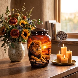 Urne en aluminium LION pour la vente au détail, Urne en aluminium pour revendeurs, Urne en aluminium pour distributeurs, Urne en aluminium pour la vente en gros, Vase - Product Image 5