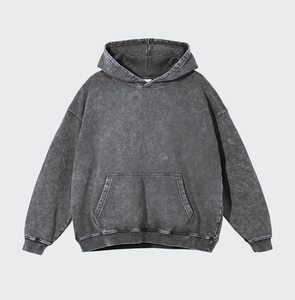 Sweat à capuche décontracté pour femme 100 % coton, col rond, effet délavé, qualité supérieure, respirant, personnalisable avec logo - Product Image 3