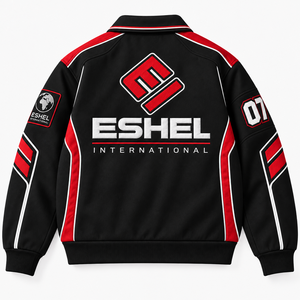 Chaqueta Varsity de Invierno para Hombre, Roja y Blanca, con Piel de Caballo, Botones de Cuerno, Parche de Chenilla Bordado, Venta al Por Mayor, OEM, Precio Económico 2026 - Product Image 3