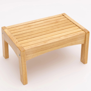 Customizable Modern Rubber Wooden <b>Step</b> Stool and Ottoman for Bedroom and Living Room Furniture - Product Image 1