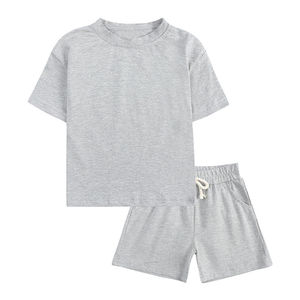 Conjunto de Camiseta y Pantalones Cortos Transpirables para Niños, Ropa Casual Ligera de Algodón, Conjunto de Camiseta Estampada para Niños - Product Image 2