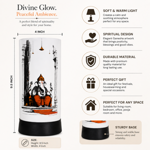 Divine Glow Lord Ganesha Table Lamp LED Decorative <b>Night</b> <b>Light</b> Spiritual Home Decor Bedside Desk Lamp Gift for Living Room Pooja - Product Image 5