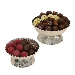 Bol à chocolat en métal pour mariage, bol à bonbons en acier inoxydable pour fruits secs et en-cas - Product Image 5