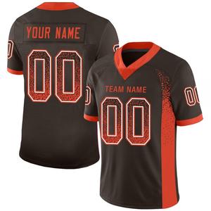 Maillot de football OEM personnalisé par sublimation, style décontracté, 100 % polyester polaire, nom et numéro de l'équipe imprimés - Product Image 1