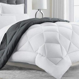 Couette moderne en microfibre pêche toutes saisons |   Couverture ultra douce, écologique et lavable en machine pour lit double king size |   Long - Product Image 1