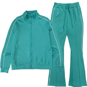 Latest Design Solid Pattern Premium Quality Breathable Lightweight Casual Men's Attractive Flared Tracksuit - Product Image 6