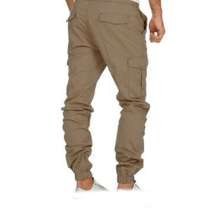 High Quality Men's Casual Track Pants High Waist Elasticated <b>Cargo</b> Joggers - Product Image 3