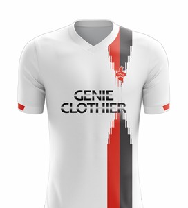 Uniformes de Fútbol para Hombre Sublimados con Logotipo Personalizado al por Mayor, 100% Poliéster de Secado Rápido, Mangas Cortas, Servicio OEM de Verano - Product Image 4