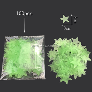 Accesorios luminosos reutilizables autoadhesivos para habitación de niños, calcomanías de pared impermeables para niños en la oscuridad, pegatinas brillantes, estrellas para techo - Product Image 5