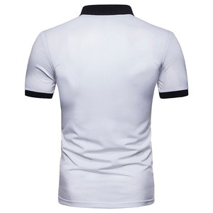 Polo jaune moutarde pour hommes, T-shirt de golf décontracté en coton à manches courtes, haut respirant de couleur unie - Product Image 2
