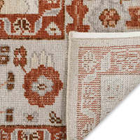 Tapis tissé à la main turc en laine/soie aux motifs floraux modernes, éco-responsable, antidérapant, adapté aux animaux domestiques, usage commercial, 1 pièce