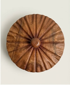 Trending Acacia Wood Stock <b>Pot</b> With Lid Traditional Chinese Design Heat Resistant Round Container - Product Image 6
