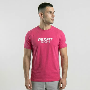 เสื้อยืดคอกลมผู้ชายผ้าฝ้ายแท้ 100% คุณภาพสูง ไม่เป็นขุย ระบายอากาศได้ดี สีพื้น แบบเรียบง่าย บริการ OEM - Product Image 1