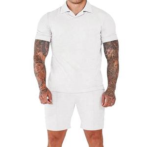 Conjuntos Cortos al por Mayor para Hombre, Ropa Casual de Verano, Conjunto de 2 Piezas, Trajes Deportivos para Hombre, Camisas y Pantalones Cortos, Conjuntos Masculinos para Gimnasio - Product Image 5