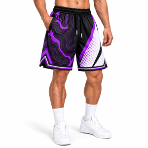 Pantalones cortos de malla de baloncesto sublimados personalizados al por mayor, pantalones cortos deportivos para hombre, uniforme deportivo personalizado, de secado rápido y transpirable, talla S - Product Image 1