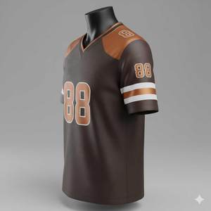 Camiseta de Fútbol Americano Personalizada, Estilo Urbano, para Adultos, Transpirable, de Secado Rápido, 100% Poliéster, Económica - Product Image 2