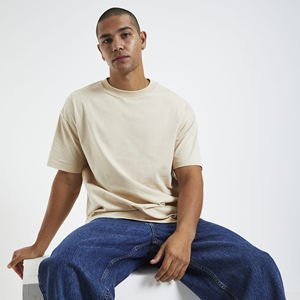 Camiseta Larga Oversize de Algodón 100% Transpirable de Secado Rápido con Diseño Personalizado para Hombre, Cómoda y de Alta Calidad - Product Image 2