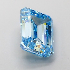 Diamante Cultivado en Laboratorio de Corte Esmeralda Azul Intenso de 5.03 Quilates, Claridad VS1, Pulido Excelente, Gema CVD Premium, Piedra de Joyería de Lujo - Product Image 4