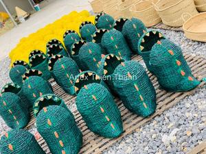 Cesta de Mimbre con Forma de Dinosaurio para Niños, Hecha a Mano, Ecológica, Cesta de Almacenamiento, Proveedor Mayorista, Decoración para Habitación Infantil - Product Image 4