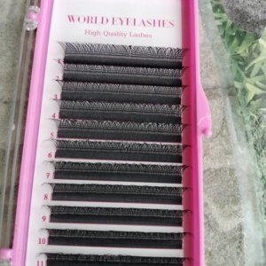Pestañas Postizas Nhu Y Coreanas de PBT de Alta Calidad, Extensiones de Pestañas de 6mm-15mm, PESTAÑAS W-YY, YY 3DW 4DW 5D 6D 8DW - Product Image 1