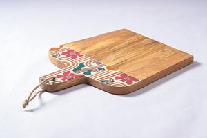 Juego de 3 tablas de cortar de madera de acacia con mango, aptas para lavavajillas, 1.5 cm de grosor, para carne, frutas, verduras y queso - Product Image 2