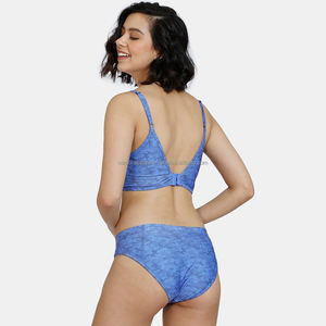 Nardon Apparel Women's Sexy Push <b>Bathing</b> Suit Bikinis Printed Swimwear Beachwear with Front Logo - Product Image 2