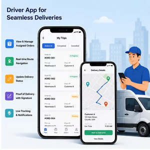 Développement d'applications mobiles pour livreurs, application multiplateforme, gestion des commandes, navigation, logiciel de notification - Product Image 1