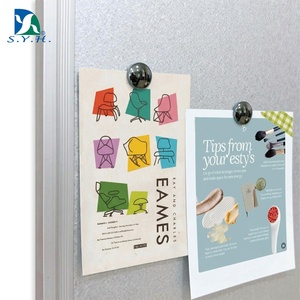 Tableau magnétique en acier galvanisé avec cadre en aluminium 30x60cm pour la décoration intérieure, les rappels et l'affichage de photos - Product Image 4