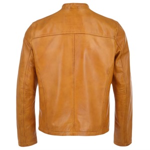 Professional Sheep Skin Canvas Windproof Quilted Motorcycle <b>Jacket</b> Wholesale Best Design Hooded Unisex - Product Image 4
