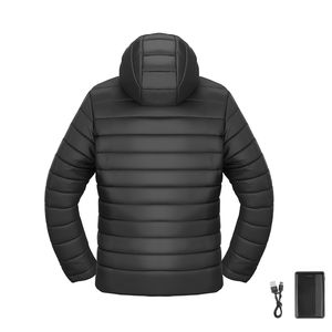 Giacca Elettrica Riscaldata da Uomo con Zip, 6 Zone di Riscaldamento e Design Antivento - Product Image 1