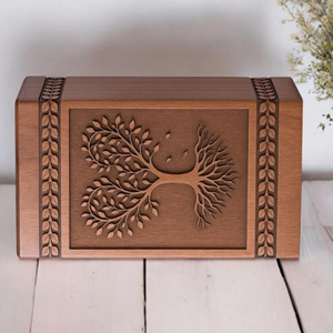 Custom Engraved Wooden Resin Urn Box: Pet/Human <b>Memorial</b> Keepsake urn <b>Memorial</b> Keepsake by AYAANS - Product Image 3
