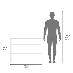 <b>Black</b> Open Storage <b>Console</b> Table - Product Image 5